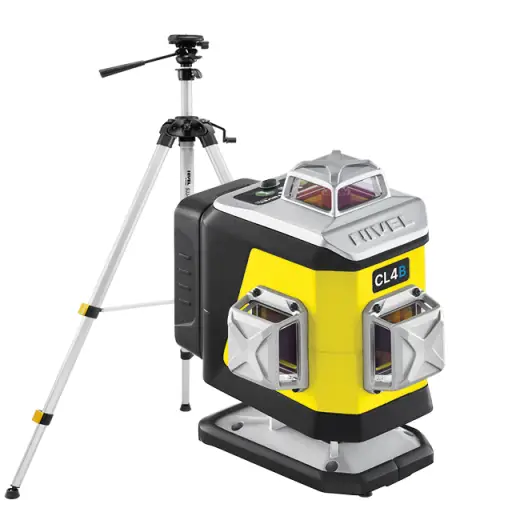 Laser 4-płaszczyznowy krzyżowy niebieski Nivel System CL4B + statyw SJJM1EX